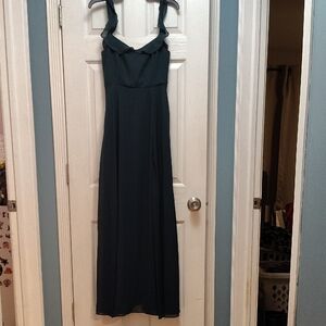 Lulu's Dark Teal Maxi Dress